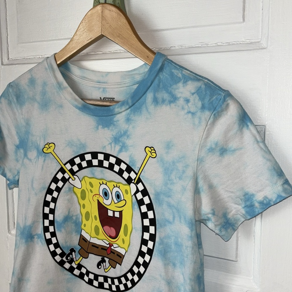 VANS SPONGEBOB SQUAREPANTS TIE DYE GRAPHIC TEE - Picture 3 of 11